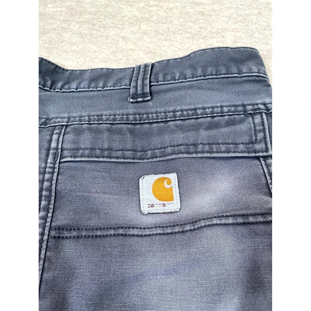 Carhartt Relaxed Fit Full Swing Carpenter Work Pants Mens 40x34 Gray Cotton Logo